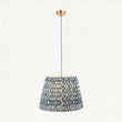 Brushed Aged Brass Plate & Blue Flex