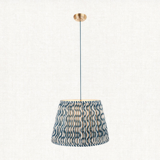 Brushed Aged Brass Plate & Blue Flex