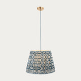 Brushed Aged Brass Plate & Blue Flex