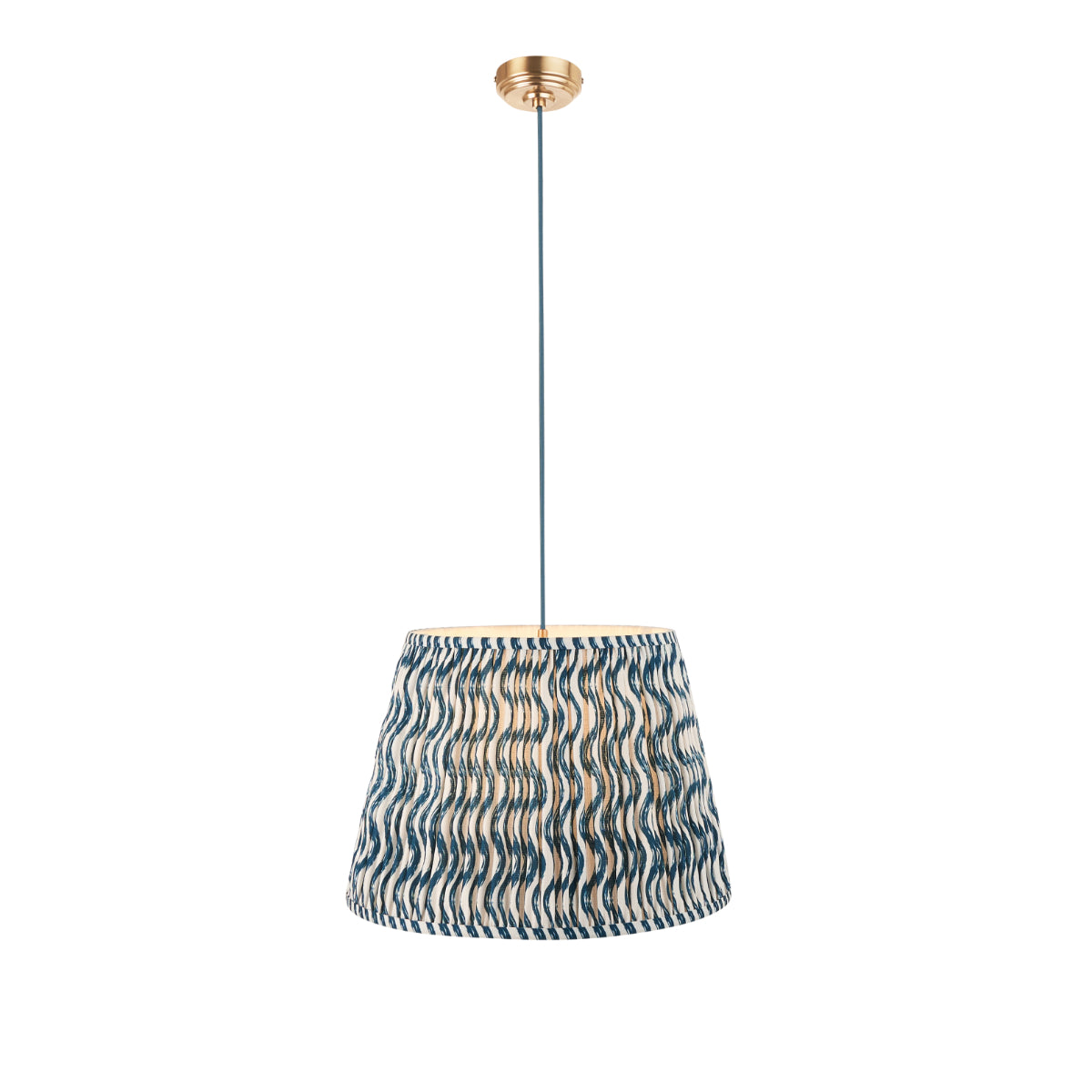 Brushed Aged Brass Plate & Blue Flex