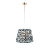 Brushed Aged Brass Plate & Blue Flex