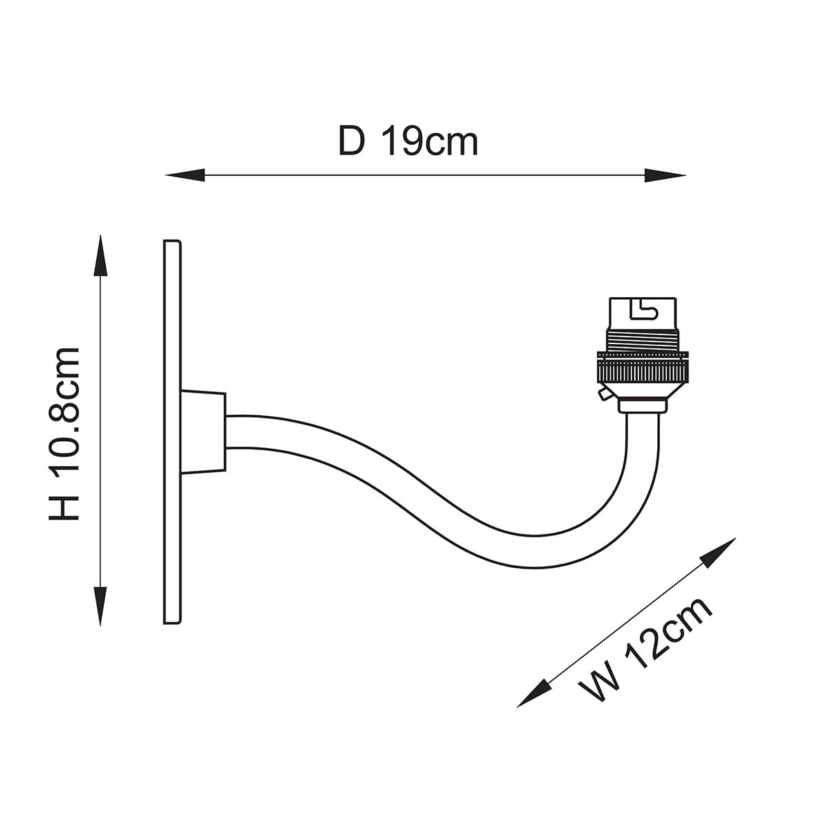 Ripley Curva Wall Light
