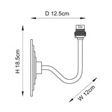 Radial Crane Wall Light Fitting