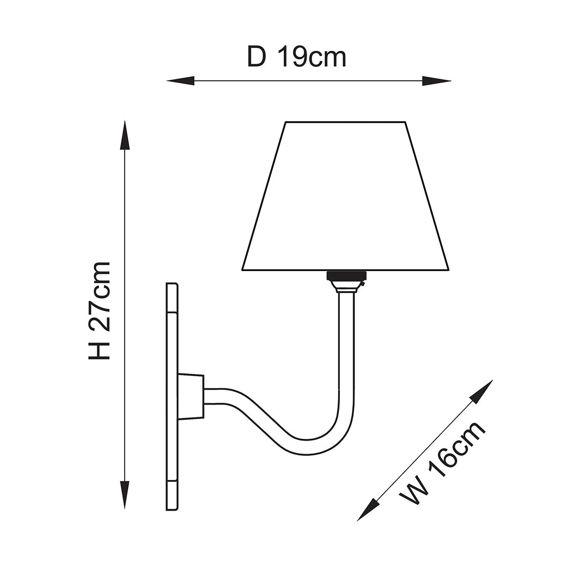 Rivet Crane & Iva 16cm Wall