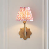 Antique Brass & Coral Pink Fabric