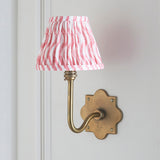 Antique Brass & Coral Pink Fabric