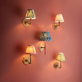 Antique Brass & Coral Pink Fabric