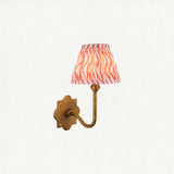 Antique Brass & Coral Pink Fabric