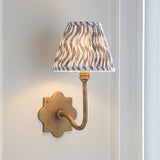 Antique Brass & Pearl Grey Fabric