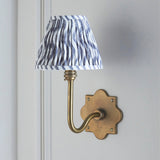Antique Brass & Pearl Grey Fabric
