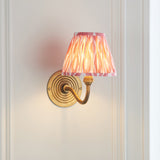 Antique Brass & Coral Pink Fabric