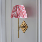 Antique Brass & Coral Pink Fabric