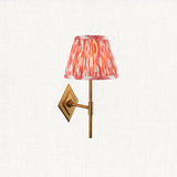 Antique Brass & Coral Pink Fabric