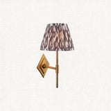 Antique Brass & Pearl Grey Fabric