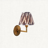 Antique Brass & Pearl Grey Fabric