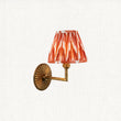 Antique Brass & Apricot Orange Fabric