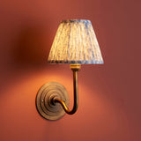 Antique Brass & Shell Bay Blue Fabric