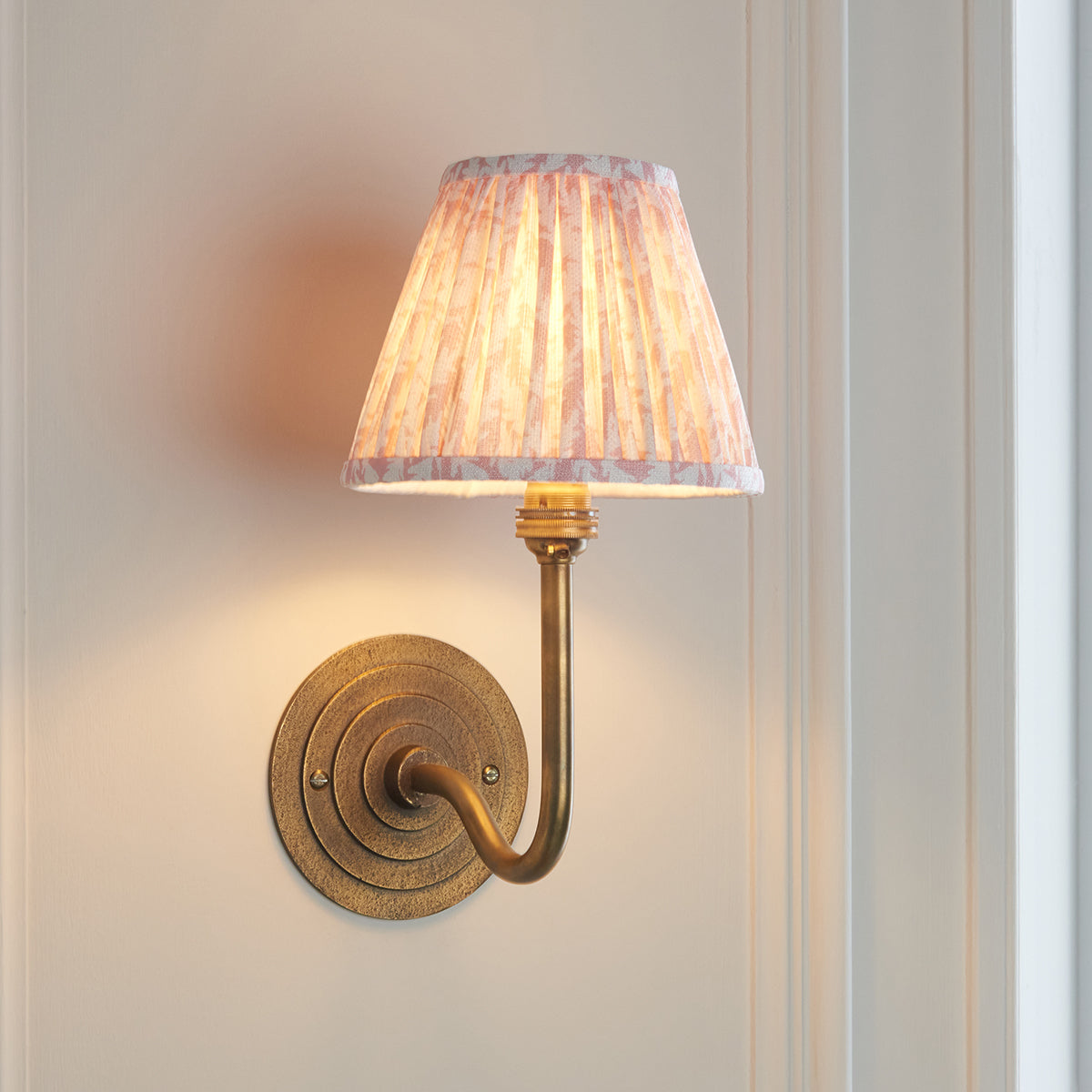 Antique Brass & Peachy Keen Fabric