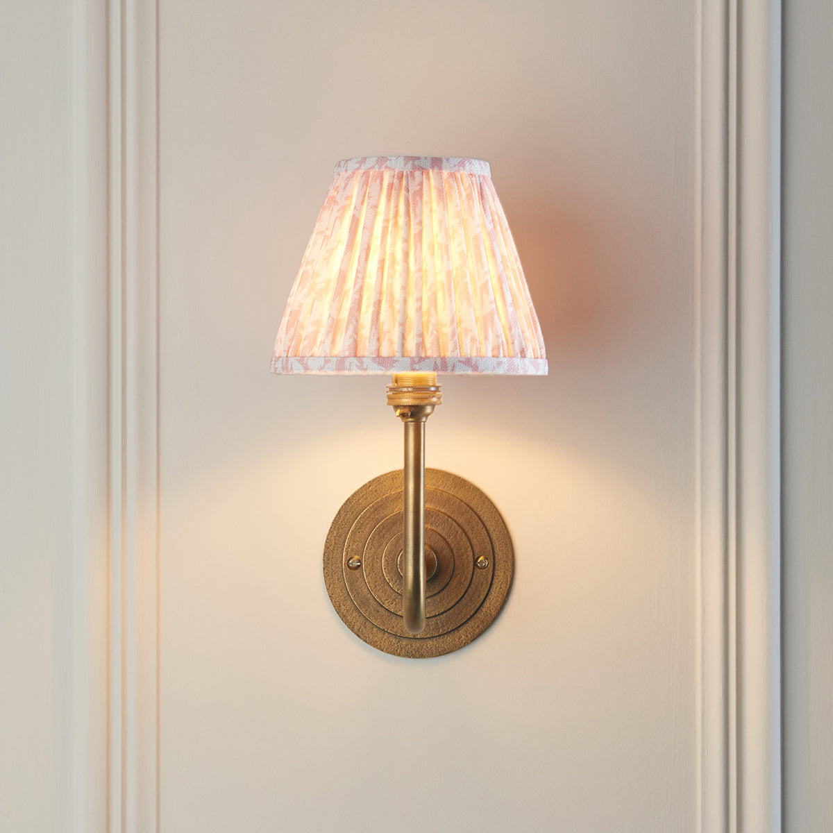 Antique Brass & Peachy Keen Fabric