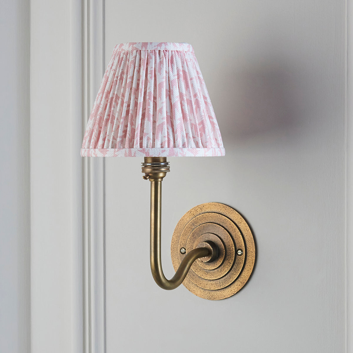 Antique Brass & Peachy Keen Fabric