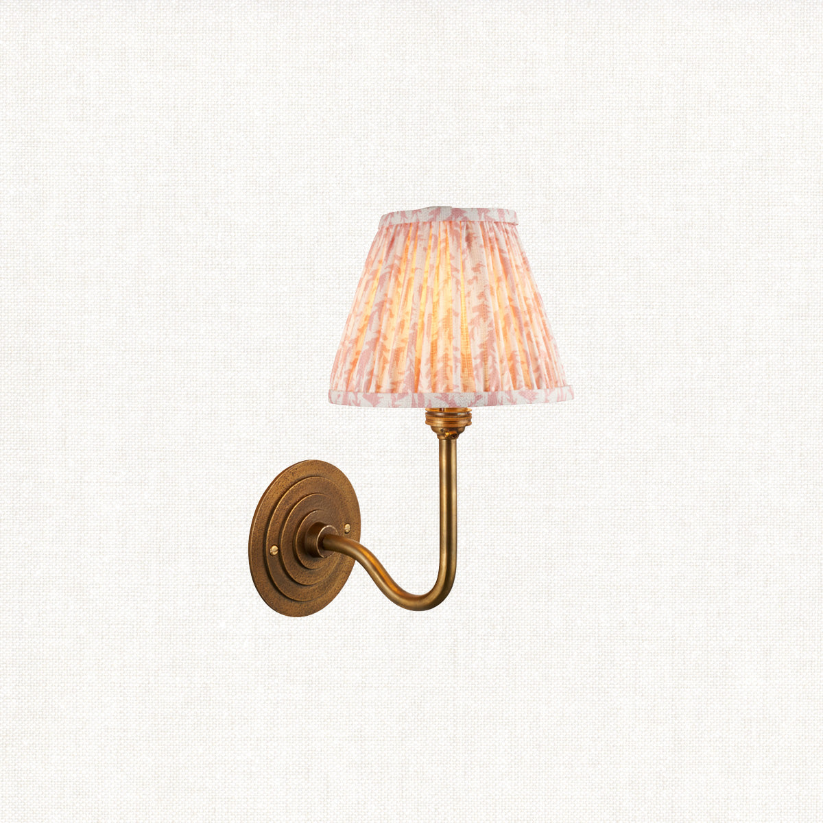 Antique Brass & Peachy Keen Fabric