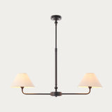 Matt Black & Natural Faux Linen