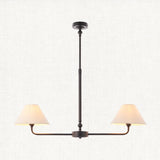 Matt Black & Natural Faux Linen
