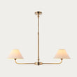 Antique Brass Plate & Natural Faux Linen