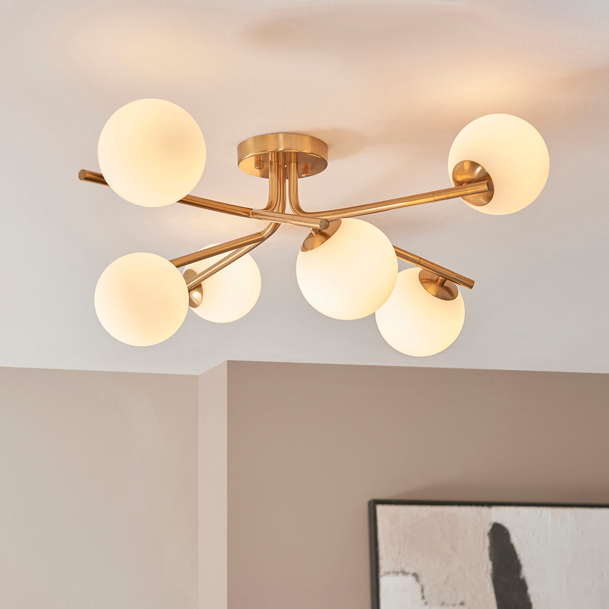 Ariana 6-Light Semi-Flush Light