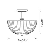 Somerdale Uplighter Flush Light