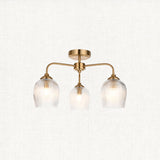 Ashton Ribbed 3-Light Semi-Flush Light