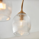 Ashton Ribbed 3-Light Semi-Flush Light