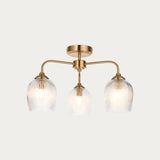 Ashton Ribbed 3-Light Semi-Flush Light