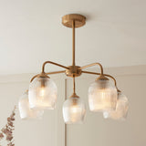 Ashton Ribbed 5-Light Pendant