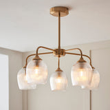 Ashton Ribbed 5-Light Pendant