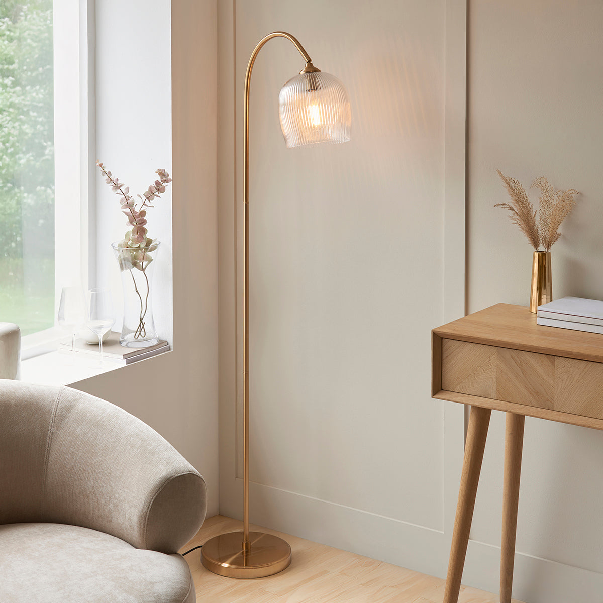 Ashton Ribbed Floor Light