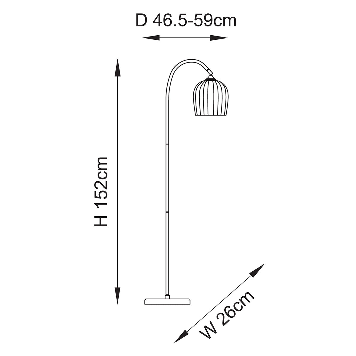 Ashton Ribbed Floor Light