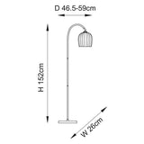 Ashton Ribbed Floor Light