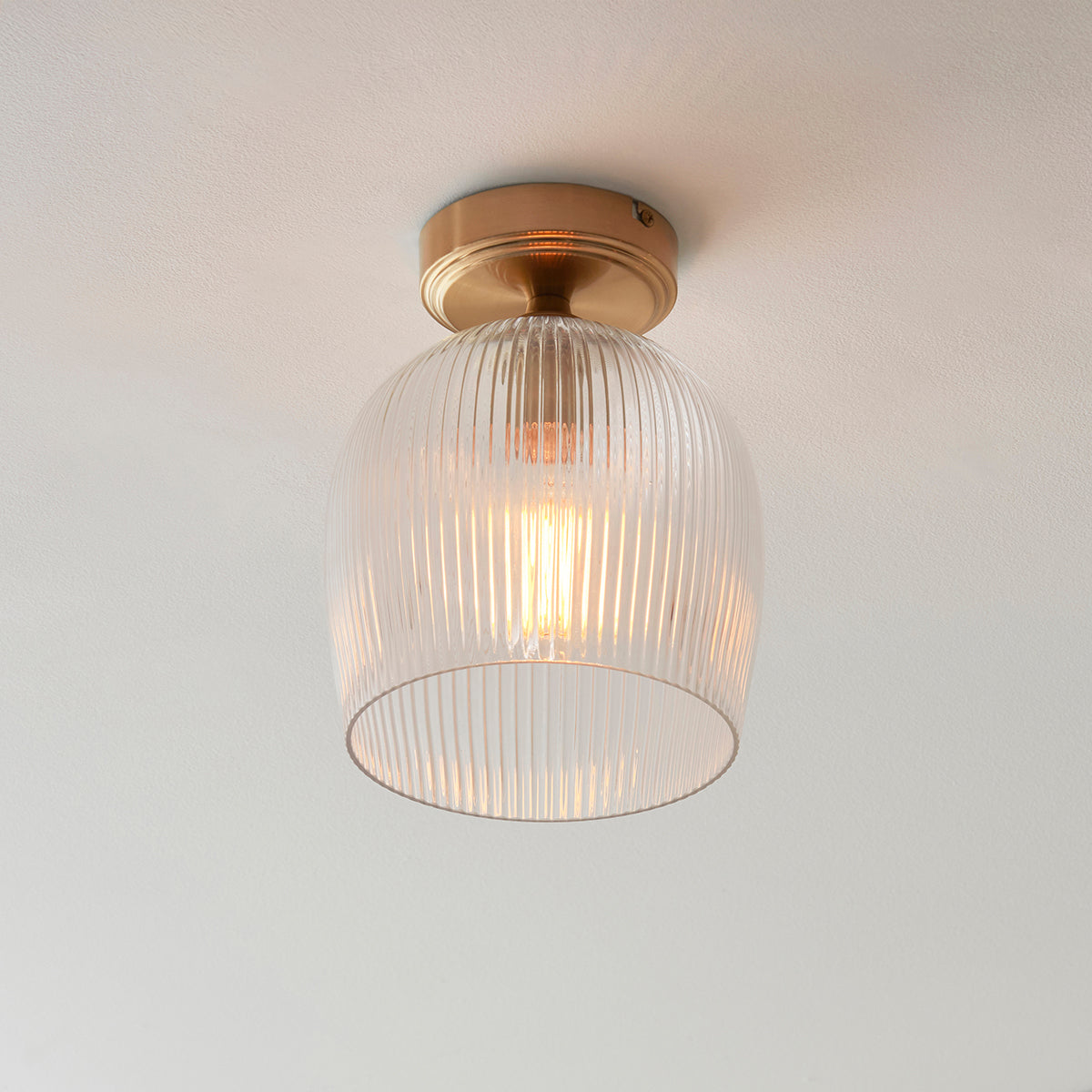 Ashton Ribbed Flush Light