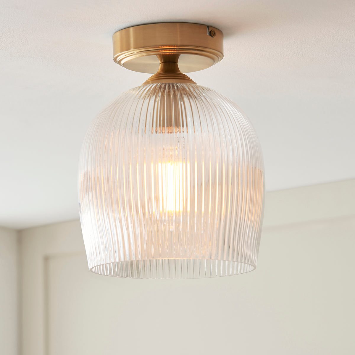 Ashton Ribbed Flush Light