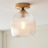 Ashton Ribbed Flush Light
