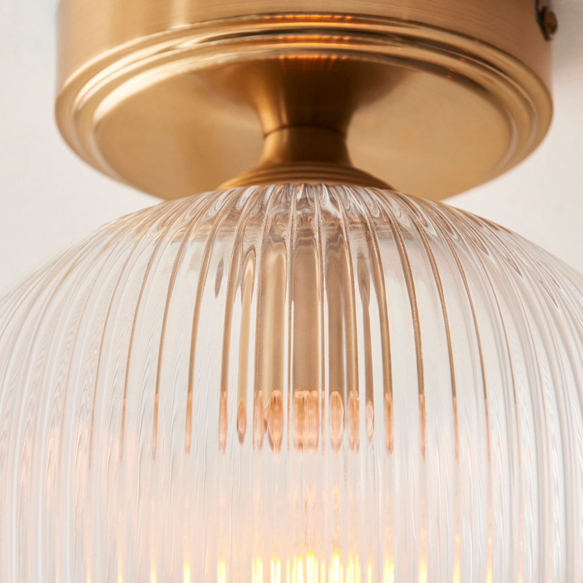 Ashton Ribbed Flush Light
