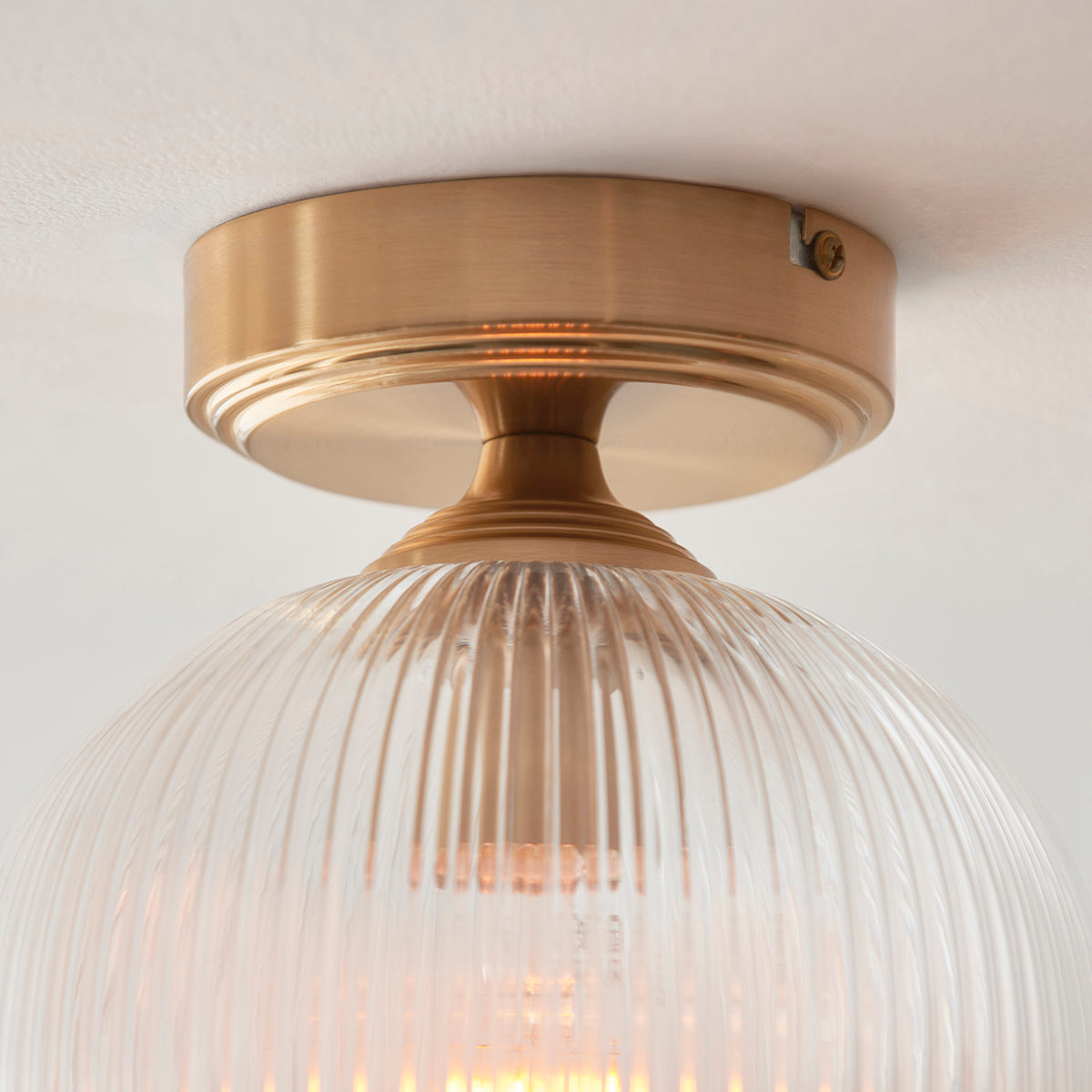 Ashton Ribbed Flush Light