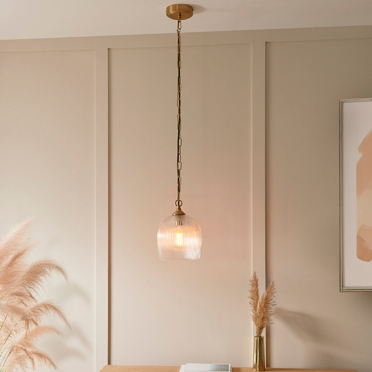 Ashton Ribbed Pendant