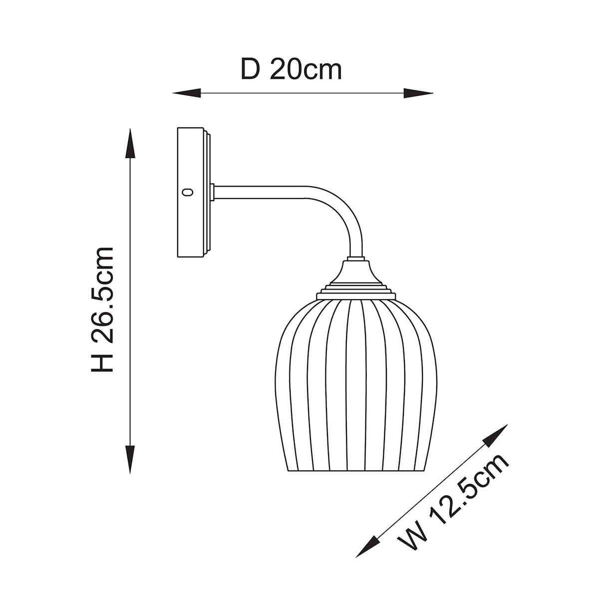 Ashton Ribbed Wall Light