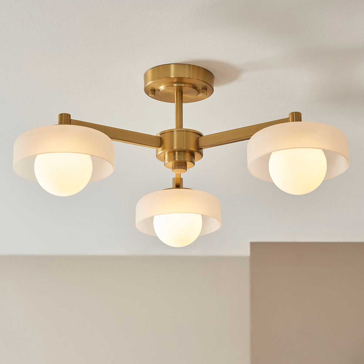 Bosse 3-Light Semi-Flush Light