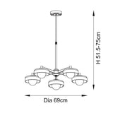 Bosse 5-Light Pendant