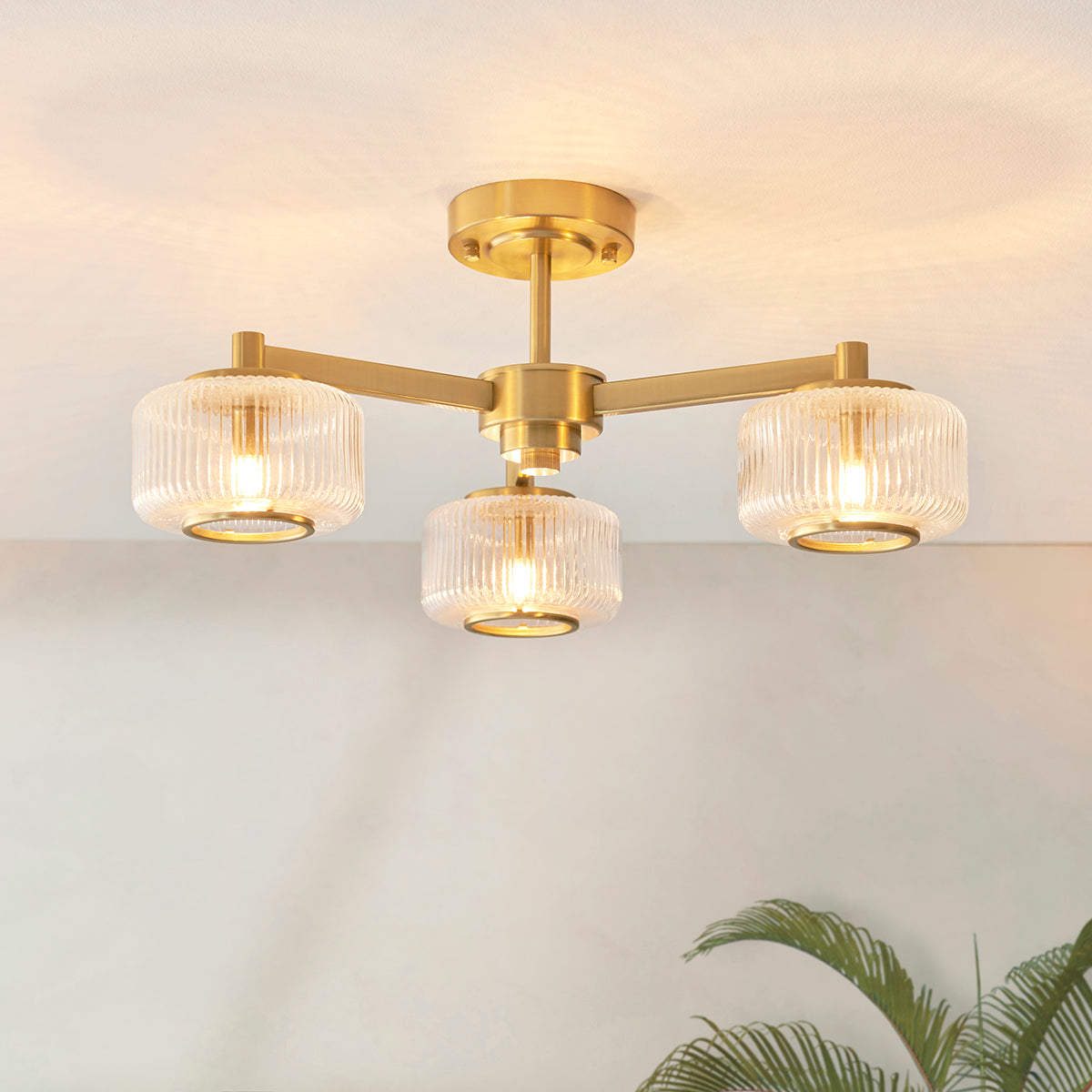 Stanfield 3-Light Semi-Flush Light