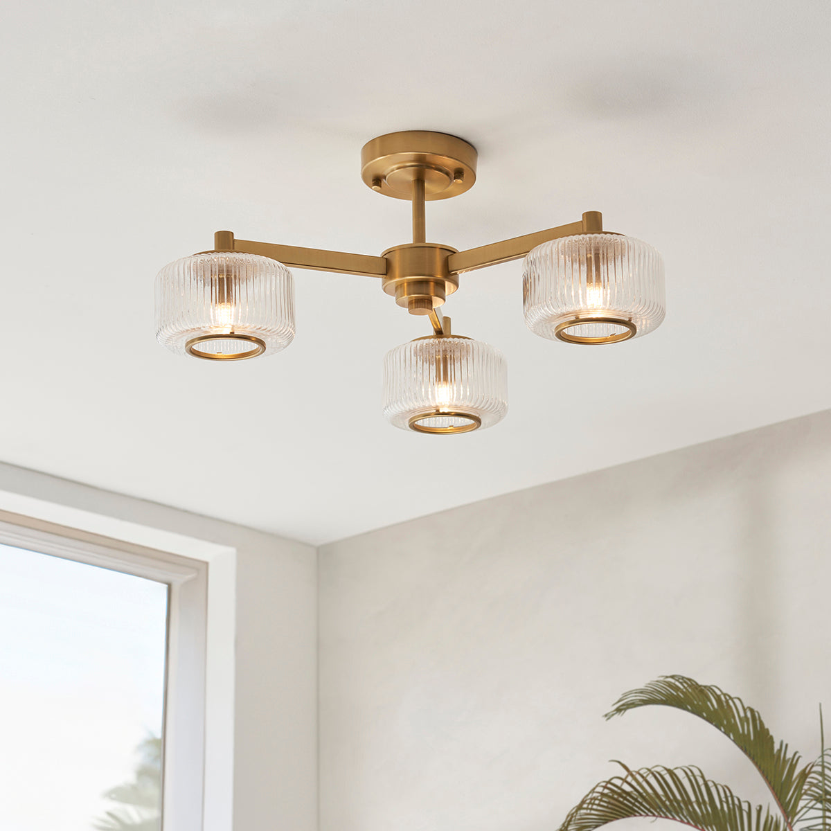 Stanfield 3-Light Semi-Flush Light