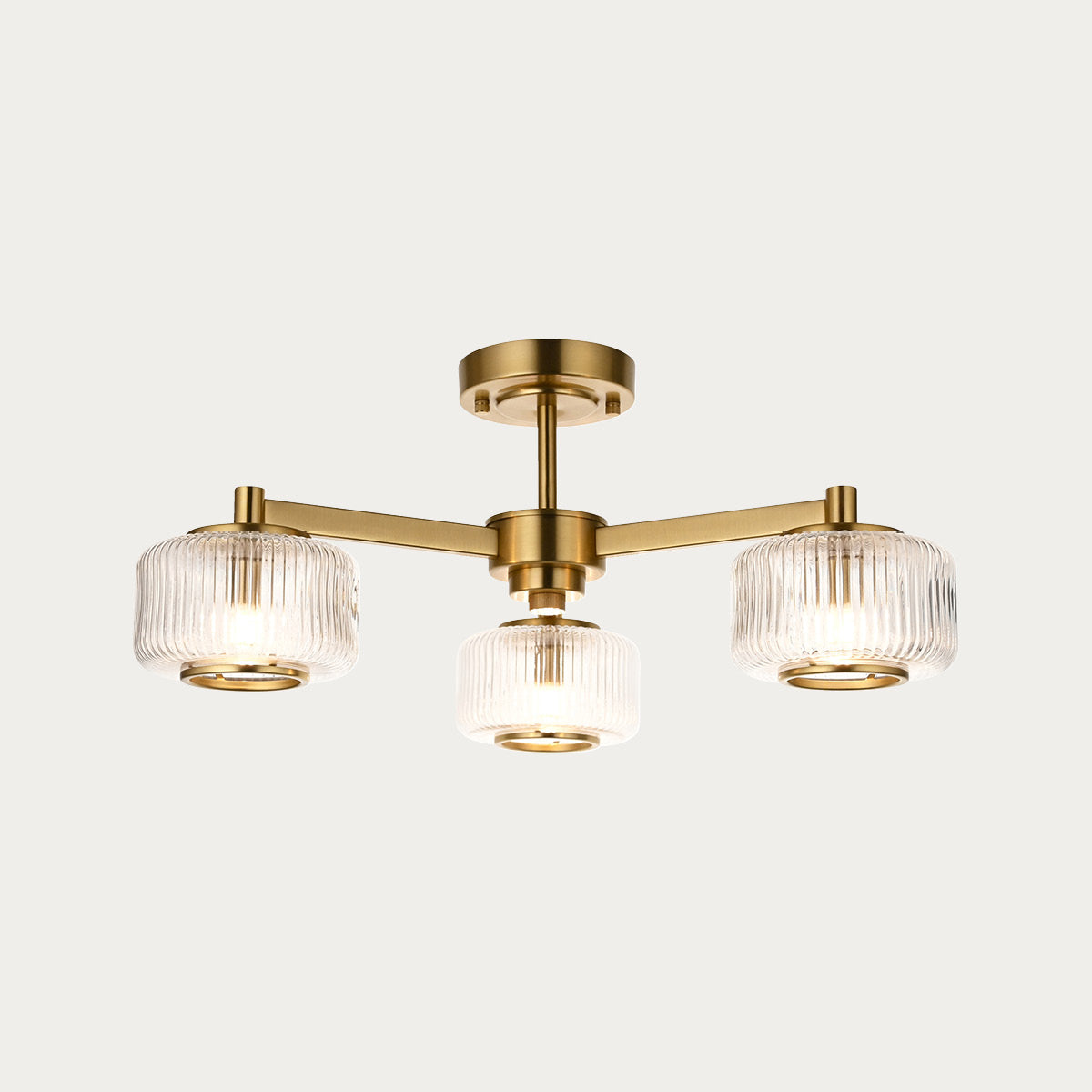 Stanfield 3-Light Semi-Flush Light